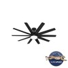 Hunter Fan 60" Overton Energy Star Damp Rated Ceiling Fan with LED Light Kit and Wall Control Matte Black - 2 of 4