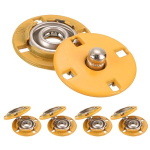 Unique Bargains Alloy Invisible Durable High Hardness Buckle Fasteners Press Studs Buttons 5 Pcs - 1 of 4
