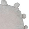 Gray with Pom Poms 16X16 Hand Woven Filled Round Pillow - Foreside Home & Garden - 3 of 4