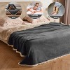 Catalonia Waterproof Bed Blanket for Couch Bed, Cozy Fleece Lining Throws for Bed Essentials, Perfect Gift for Housewarming - 4 of 4