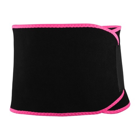 Unique Bargains Polyester During Exercising Workout Waist Sweat Band Tummy  Tuck Belt 1 Pc Rose Red Xxl : Target