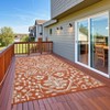 Outdoor Rug Vintage Rug Waterproof Reversible Plastic Straw Rug for Patio Camping RV Balcony Backyard - 4 of 4