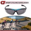 Unique Bargains Motorcycle Riding Goggles for Outdoor Sports Dirt Bike ATV Dark Gray Lens Blue Black Frame 1Set - 3 of 4