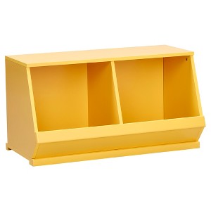 Kelly Modular Stackable Double Storage Cubby - Yellow - Inspire Q