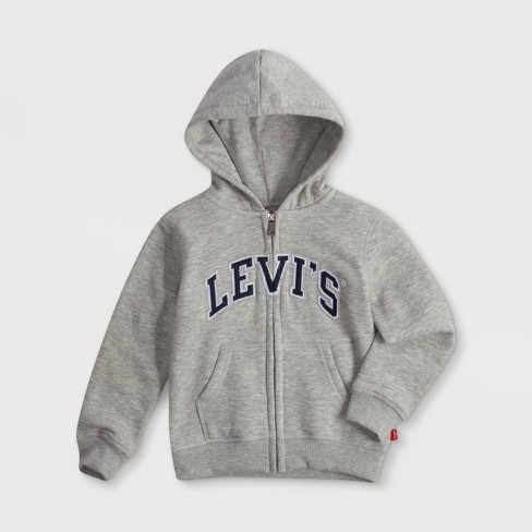 Levi's® Toddler Boys' Zip-up Hoodie Fleece Sweatshirt : Target