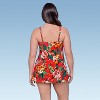 Aqua Green Women's Keyhole Swimdress - 3 of 3