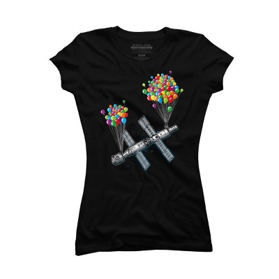 Junior's Design By Humans The Magic of satellites By Raxarts T-Shirt