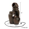 Nature Spring 3-Tier Clay Pot Outdoor Electric Polyresin Water Fountain - 4 of 4