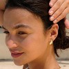 Cubic Zirconia Huggie Earrings 14k Gold Plated Tiny Earrings Small Huggie Hoop Earrings Simple Lightweight Hoops Gift for Women - 2 of 4
