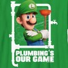 Boy's The Super Mario Bros. Movie Luigi Plumbing's Our Game T-Shirt - image 2 of 4