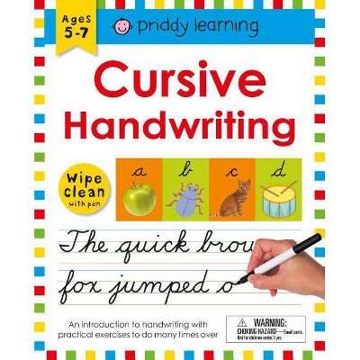 Wipe Clean Workbook : Cursive Handwriting (Paperback) (Roger Priddy)