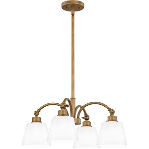Quoizel Lighting 4 - Light Pendant in  Weathered Brass - 1 of 4