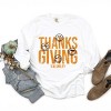 S.W.Smiley Thanksgiving Distressed - Women's Garment Dyed Long Sleeve Graphic T-Shirt - 2 of 4