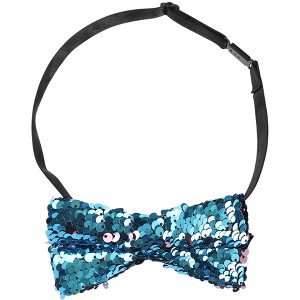 INSPIRE CHIC Men's Sequin Adjustable Pre-tied Bow Tie - 1 of 4