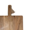 38 Inch Oversized Cutting Board Acacia Wood & Jute by Foreside Home & Garden - 4 of 4
