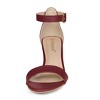 Allegra K Women's Faux Leather Adjustable Ankle Strap Kitten Heel Sandals - 2 of 4