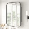 PexFix 36" x 24" Bathroom Cabinet with Mirror Stainless Steel Frame and 2 Adjustable Shelves Wall Medicine Cabinets Mirrors Rectangle Recessed Black - 3 of 4
