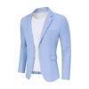 Men's Casual Blazers Two Button Lightweight Sport Coats for Men Regular Fit Linen Suit Jackets - 2 of 4