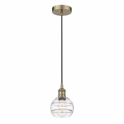 Rochester - 1 Light Cord Hung Mini Pendant In Industrial Style-7.88 Inches Tall and 5.88 Inches Wide