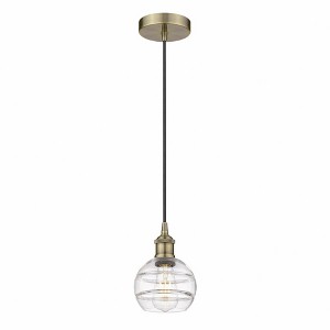 Rochester - 1 Light Cord Hung Mini Pendant In Industrial Style-7.88 Inches Tall and 5.88 Inches Wide - 1 of 1