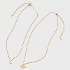 Beloved + Inspired 14K Gold Dipped Butterfly Pendant Necklace Set 2pc - Gold - 2 of 3