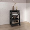 SEVOBAL Bathroom Storage Cabinets Double Door Medicine Cabinets 30in with Shelves for Bathroom Kitchen, Black, 34.7"*18.6"*3.2" - 4 of 4