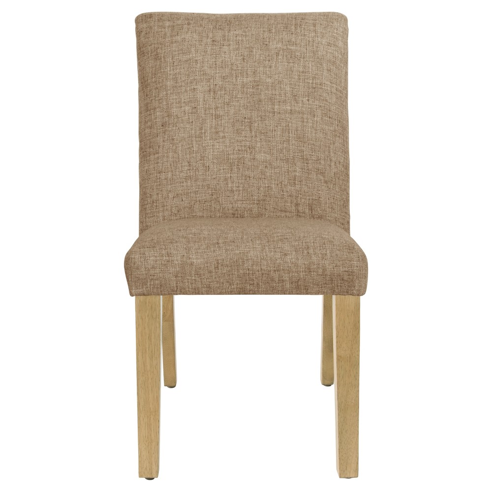 Photos - Chair Skyline Furniture Parsons Dining  Zuma Linen with Natural Legs