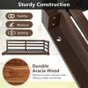 PAGED Porch Swing Country Wooden Outdoor Swing with Rope Construction for Poolside, Garden, Backyard - 3 of 4