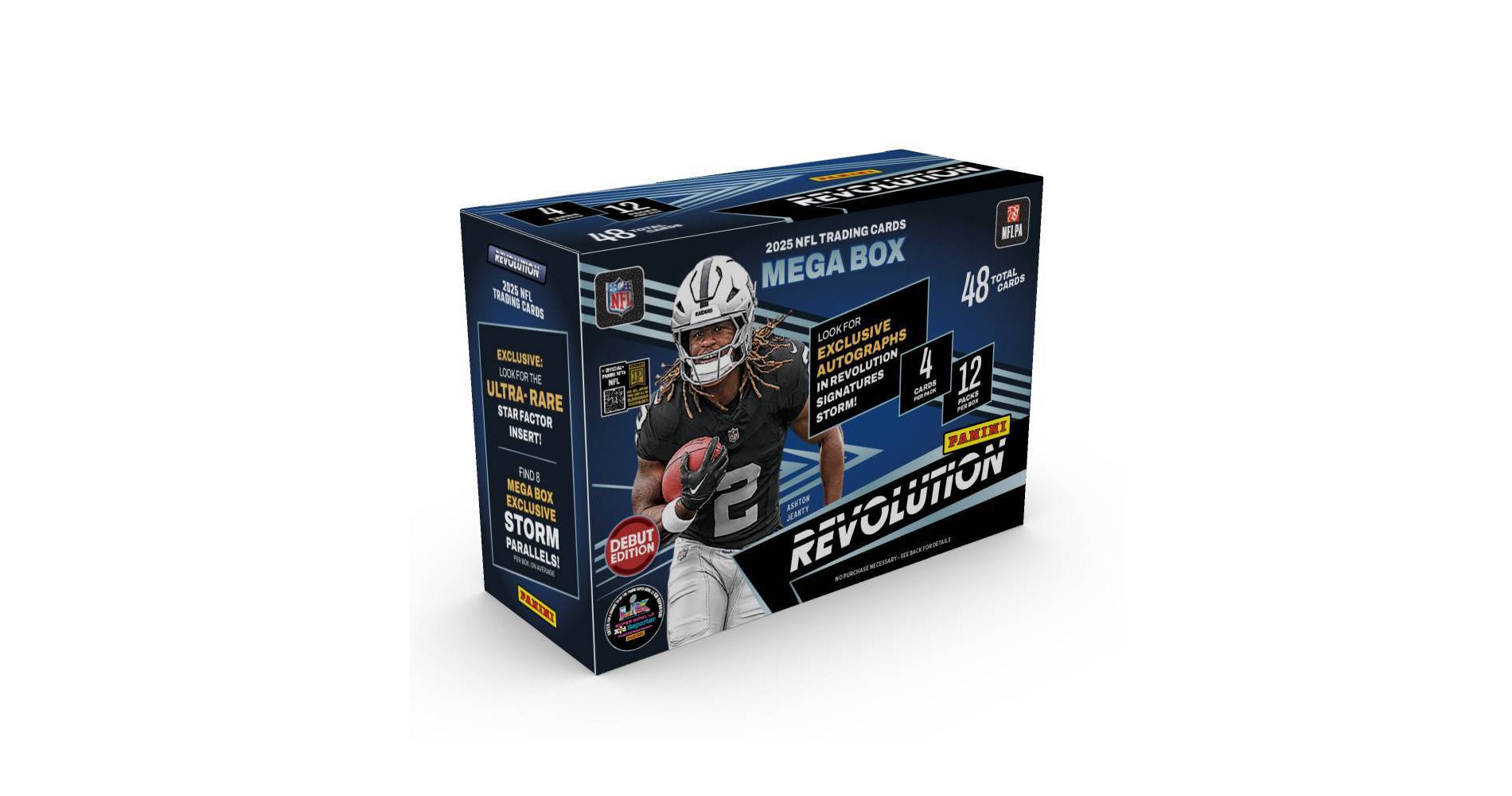 2025 Panini NFL Revolution Football Trading Card Mega Box
