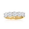 Ross-Simons 2.00 ct. t.w. Diamond 5-Stone Ring in 14kt Yellow Gold - 4 of 4