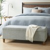 Marcie Accent Bench with Storage Blue - Ink+Ivy: Modern Rectangle Upholstered, Wood Legs, Foam Cushion - 2 of 4