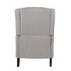 Modern Wingback Manual Recliner with Solid Wood Legs Accent Chair for bedroom living room-Christopher Knight Home - 3 of 4