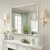 Apmir Rectangular Aluminum Alloy Framed and Tempered Glass Wall Bathroom Vanity Mirror in Matte Black/ Gold/ Silver/ Brown - 4 of 4