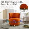 PAGED 360 Degree Swivel Accent Chair Round Armchairs with Wide Upholstered, Sofa Chairs for Living Room - 3 of 4
