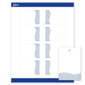 Avery Rectangle Tags, Pre-Printed Colorful Design, 2" x 3" - 1 of 4