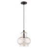 Livex Lighting Art Glass 1 - Light Pendant in  English Bronze - 2 of 4