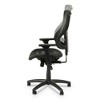 Alera Alera Elusion II Series Suspension Mesh Mid-Back Synchro Seat Slide Chair, Supports 275 lb, 16.34" to 20.35" Seat, Black - 4 of 4