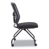Alera Alera Elusion Mesh Nesting Chairs, Supports Up to 275 lb, 18.1" Seat Height, Black Seat, Black Back, Black Base, 2/Carton - 3 of 4