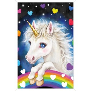 Trends International Kayomi Harai - Lovely Unicorn Framed Wall Poster Prints - 1 of 4