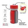 Built 12Oz Stainless Steel Cascade Tumbler with Straw Lid, Red - 4 of 4