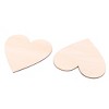 Unique Bargains Holiday Wooden Love Heart Shaped Wedding Decor Art Craft DIY Accessories Beige 50 Pcs - 3 of 3