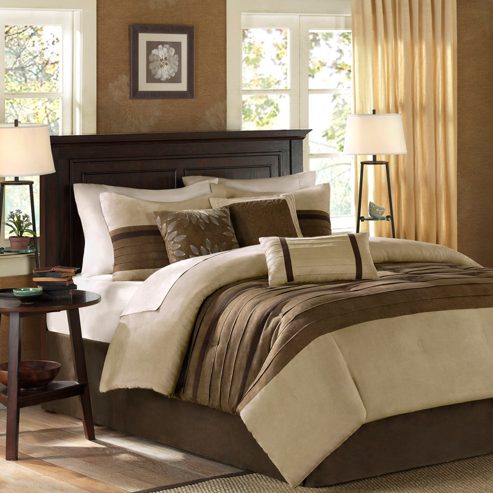 Madison Park Palmer Microsuede 7-Pc. California King Comforter Set Bedding