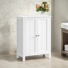 Stylish Freestanding Bathroom Storage Cabinet with Adjustable Shelves - Compact and Functional Organizer - 2 of 4