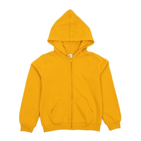 Leveret Kids Zipper Sweat Hoodie Mustard 2 Year Target