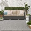 Nourison Versatile Solid Diamond Indoor Outdoor Flatweave Area Rug - 3 of 4