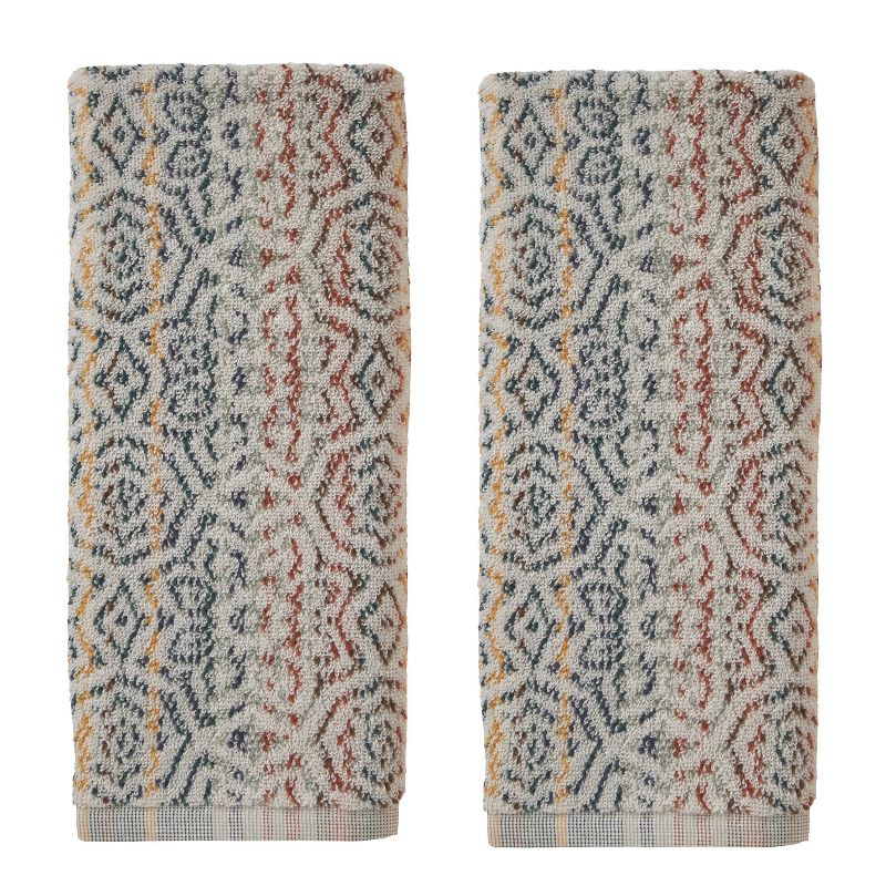 2pc Rhapsody Hand Towel Set Red - SKL Home, 1 of 10