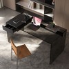 Gaoyangjiaju 53.14 Inch Tempered Glass Desk with Storage Drawers for Home Office - 2 of 4