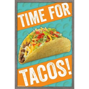 Trends International Time for Tacos! Framed Wall Poster Prints - 1 of 4