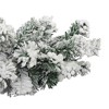 vidaXL Christmas Garland Green with white snow flocking PVC 16.4 ft length - 4 of 4