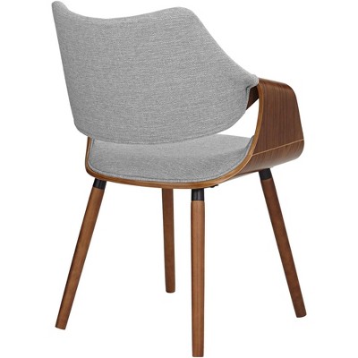 Westin Mid-Century Gray Fabric Dining Chair with Beech Wood Legs